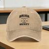 Washed Baseball Cap Off Campus Briar University Hawks Summer Trucker Hat For Unisex Fitted Retro Outdoor Gym Sun Snapback Cap