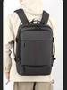 Expandable Men's Travel Backpack for Business and Short Trips - Large Capacity and Multifunctional Laptop Bag