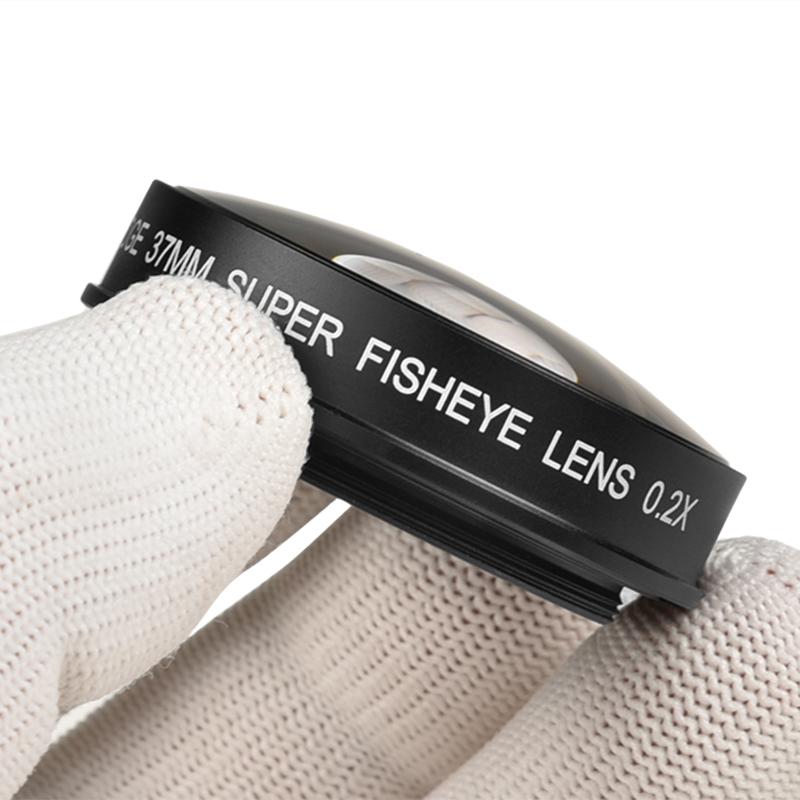 VLOGMAGIC 37MM 0.2X HD Ultra Széles Látószögű Halszem Objektív Canon, Sony, JVC Videokamerákhoz