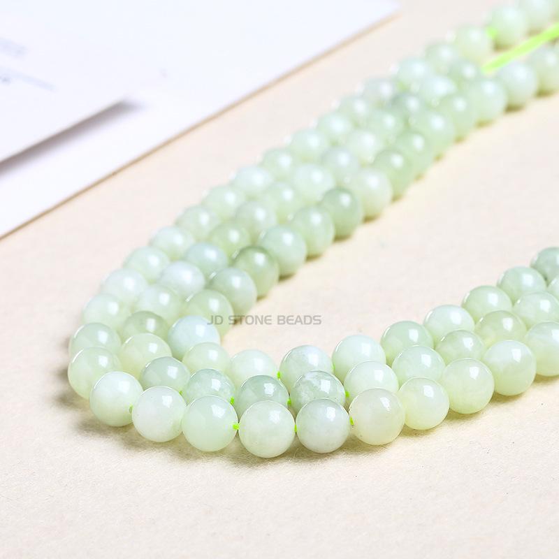 Mountain Jade Xiuyu Loose Beads, Green Grape & Milk, DIY Jewelry Accessories.