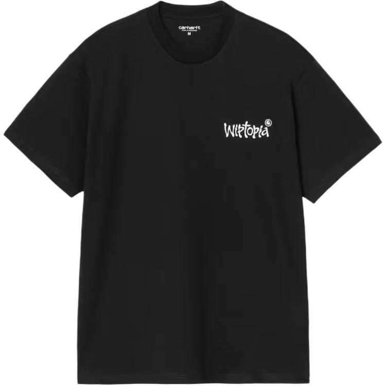 Carhartt WIP FW25 S/S Wiptopia Script T-Shirt Loose Fit Graphic Embroidered Logo Casual Crew Neck Short Sleeve T-Shirt Men Tops I035495-K02-XX