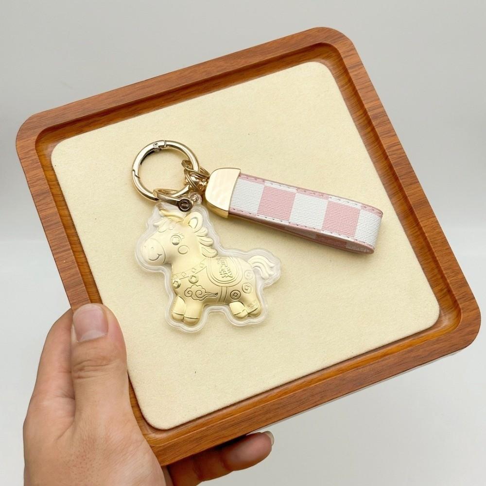 Cartoon Design Pony Keychain Decorations Bag Pendant Horse Keychains  Chinese New Year