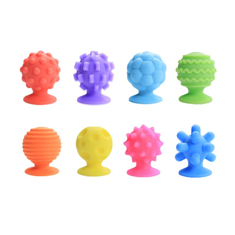 

Силиконовая игрушка для декомпрессии, детская сенсорная присоска, артефакт для нажатия пальцем разноцветный