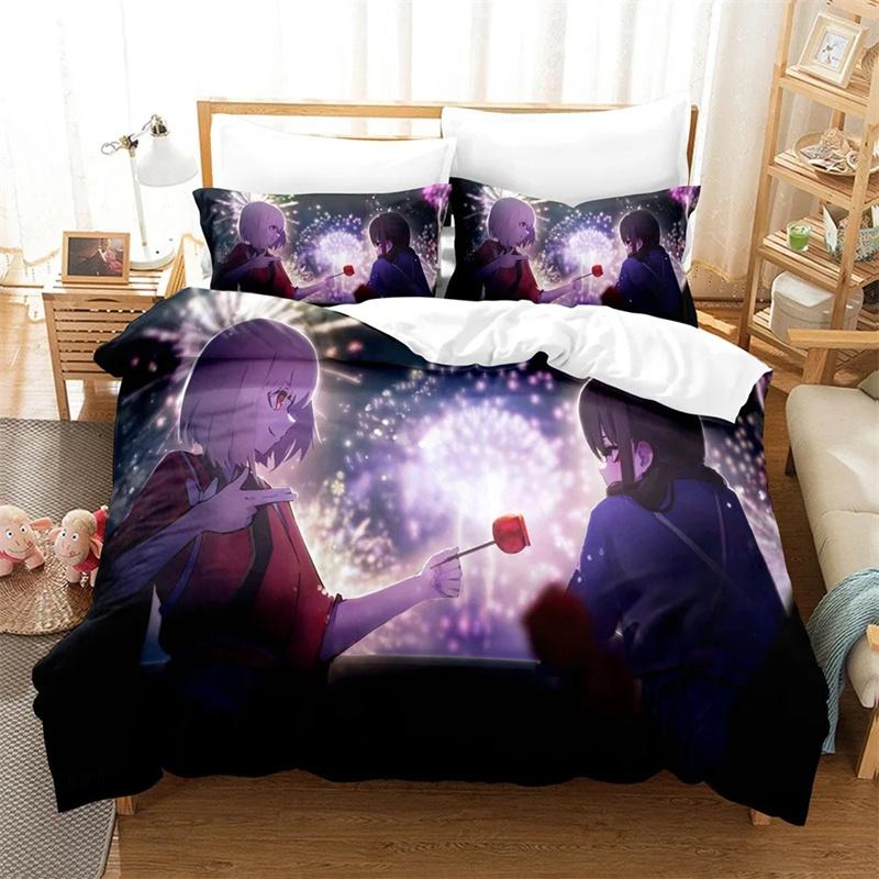 

Vibrant Classic King Queen Twin Comforter Quilt Lycoris Recoil Bed Size Boys Girls Adults Comforter (quilt)-EU Single(135*200cm)3pcs
