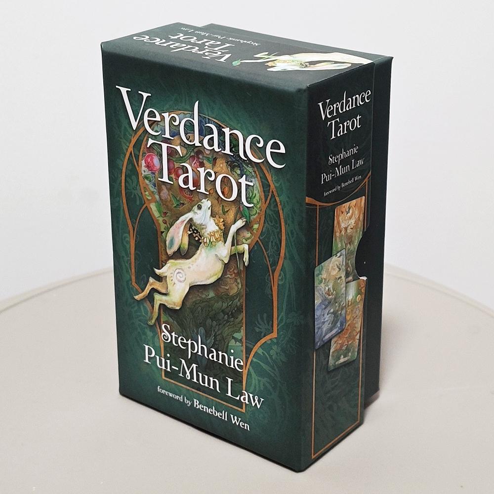 Verdance Tarot Deck 12*7cm in Rigid Box, 78 Pcs Lyrical Nature-Inspired RWS Tarot Cards Double-embossed Cardstock