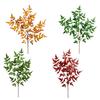 Artificial Leaf Branch Decorative Greenery Stem Plant Silk Cloth Iron Wire