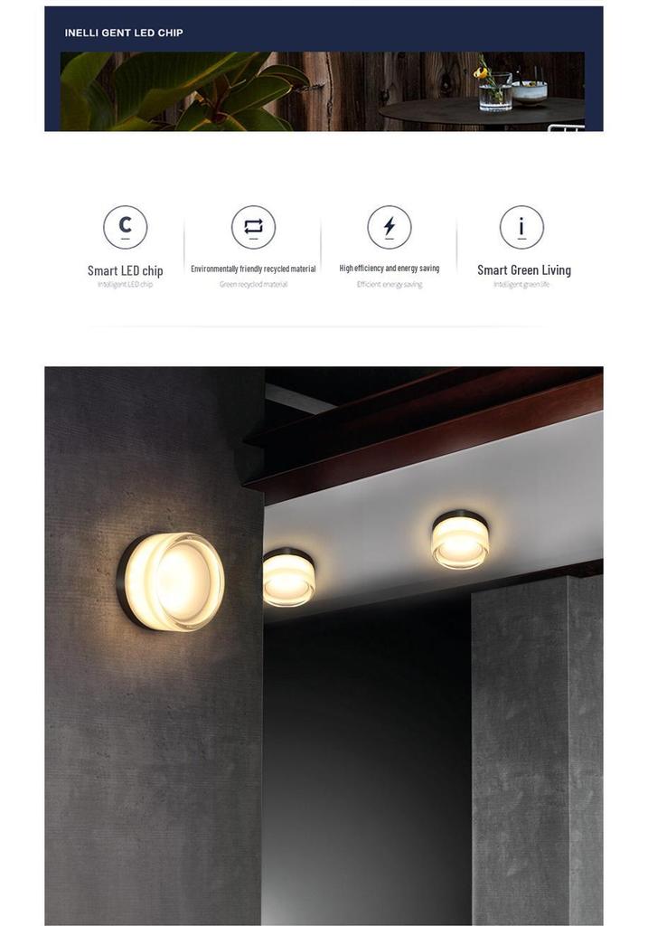 Nordic Minimalist Wall Lamp for Corridor, Staircase, Living Room, or Bedroom
