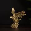 NORTHEUINS American Resin Golden Eagle Statue Art Animal Model Collection Ornament Home Office Desktop Feng Shui Decor Figurines
