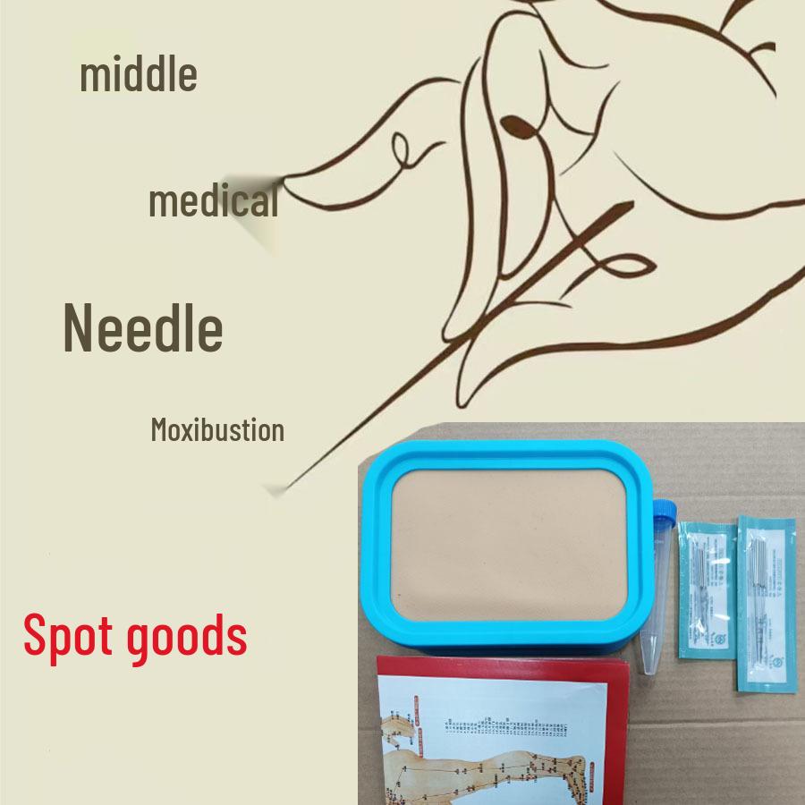 Acupuncture Practice Skin Simulation Kit: Beginner Needling Set with Practice Hand for TCM Students