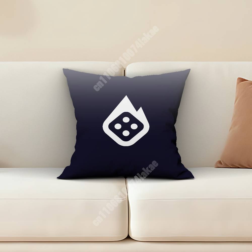 Casino Dice Chip Bet Wager Pillow Cover Sofa Couch Cushion Case Home Living Room Decoration