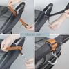 Universal Alloy Baby Stroller Hook Hanging Multifunctional Leather Hook S-shaped Hook For Diaper Bags