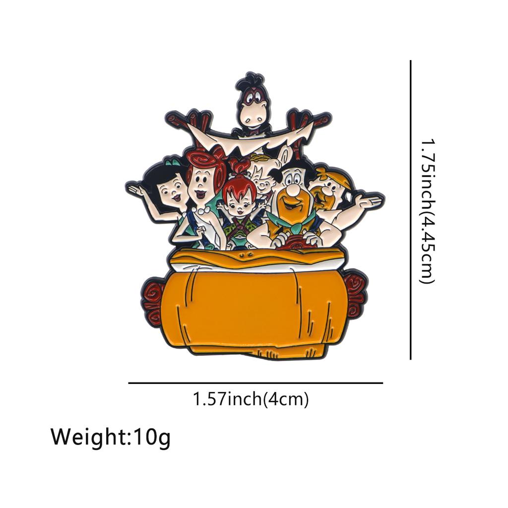 Cartoon Family Enamel Pin Dinosaur Badges Funny Jewelry Cosplay Accessories Toys Gift for Clothes Lapel Pins on Backpack Brooch
