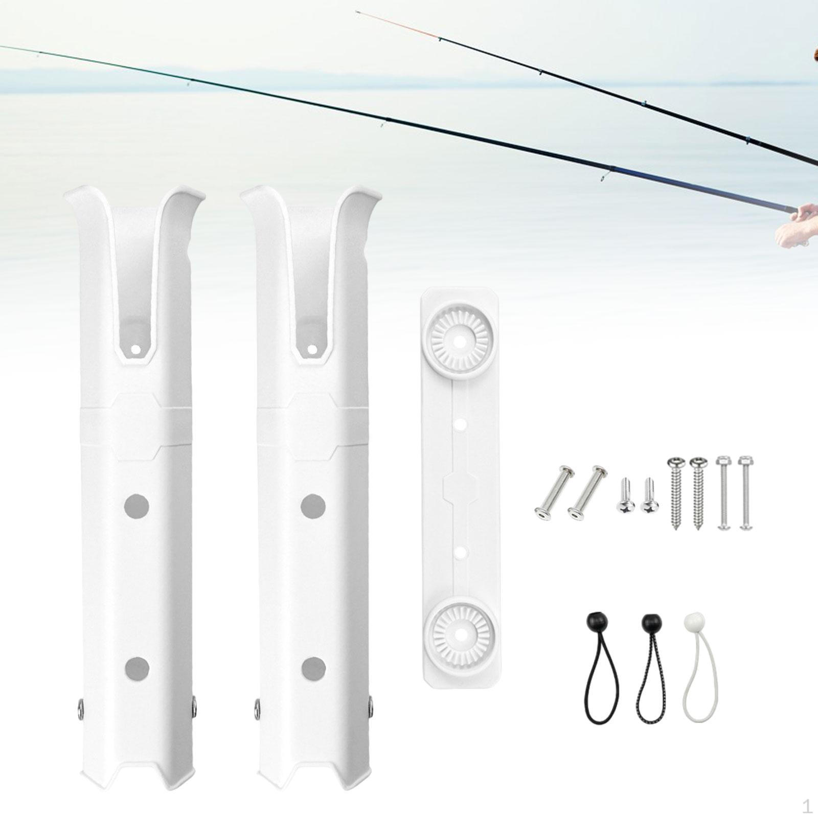 

Кронштейн-держатель для удочки с 2 трубками, регулируемая портативная прочная стойка для белый