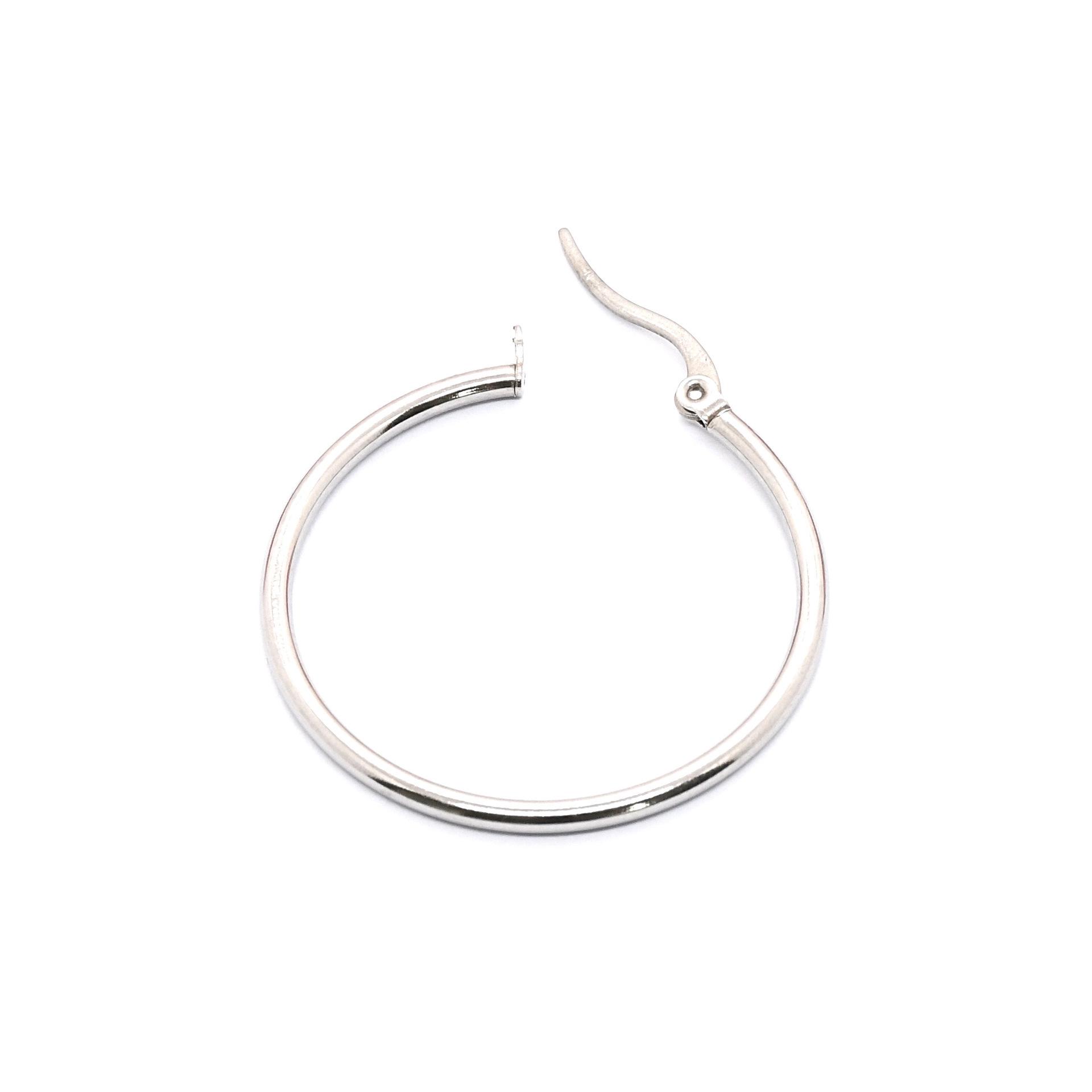 Unisex Large Thick Hoop Earrings - European  American Fashion Style