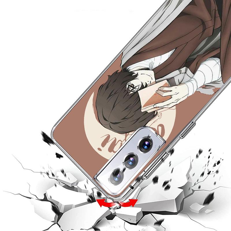 Bungo Stray Dogs Dazai Cover Phone Case For Samsung Galaxy S26 S25 Edge S24 Ultra S23 S22 Plus S21 S20 FE Soft Fundas Shell Gala
