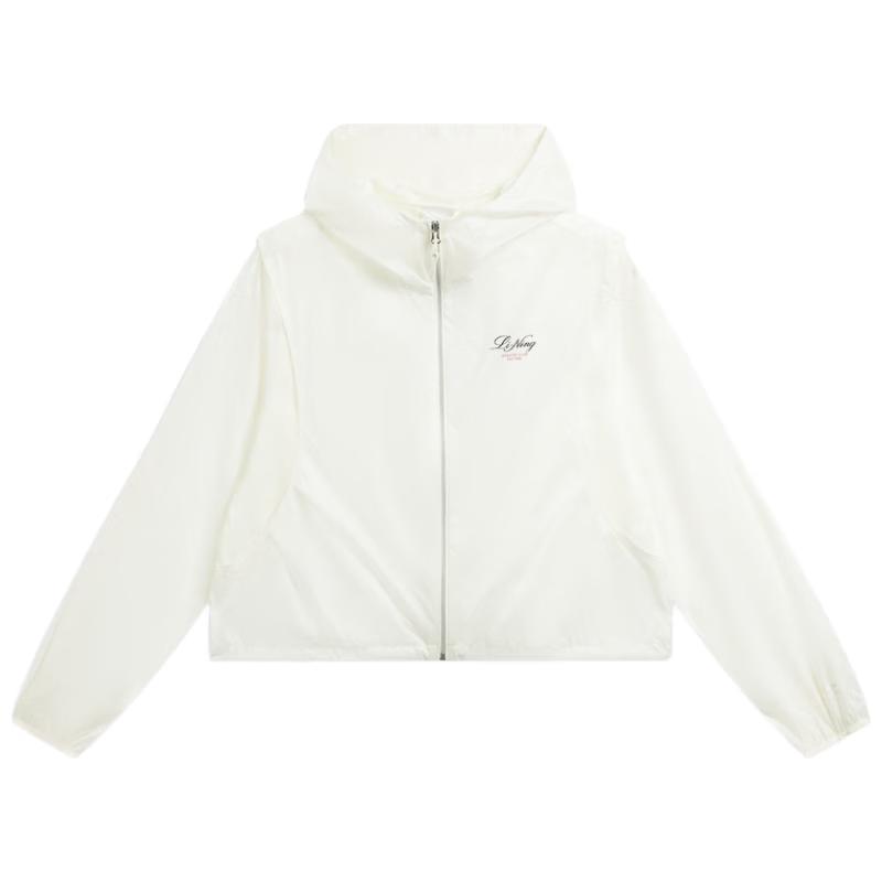 Li-Ning Women s Hooded UV Protection Windbreaker Jacket AFDW512 M