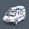 Childrens Rescue Police Car Toy With Inertia Drive And Interactive Sound Light