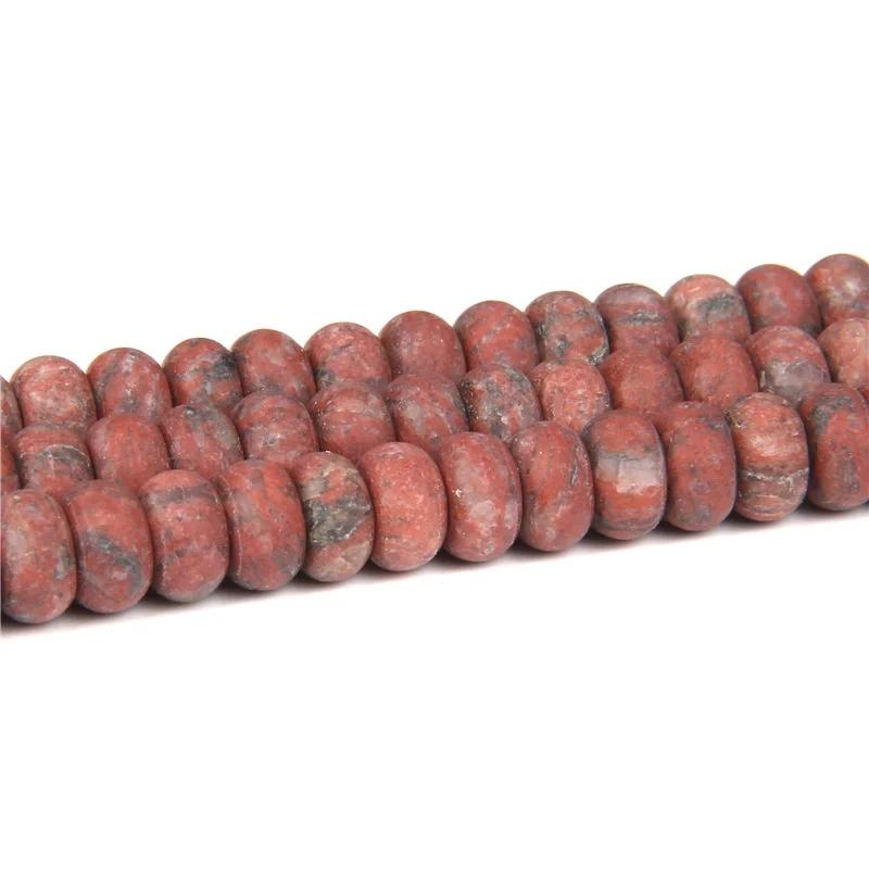 4X6/5X8MM Natural Crystal Stone Abacus Beads Loose Rondelle Spacers Bead Charm For Jewelry Making Bracelet Accessories Finding