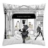 Fashion Illustration Pillowcase, Girl's Favorite Cushion Cover, Sofa Decoration Cushion Cover Home Decoration 50x50 40x40 60x60