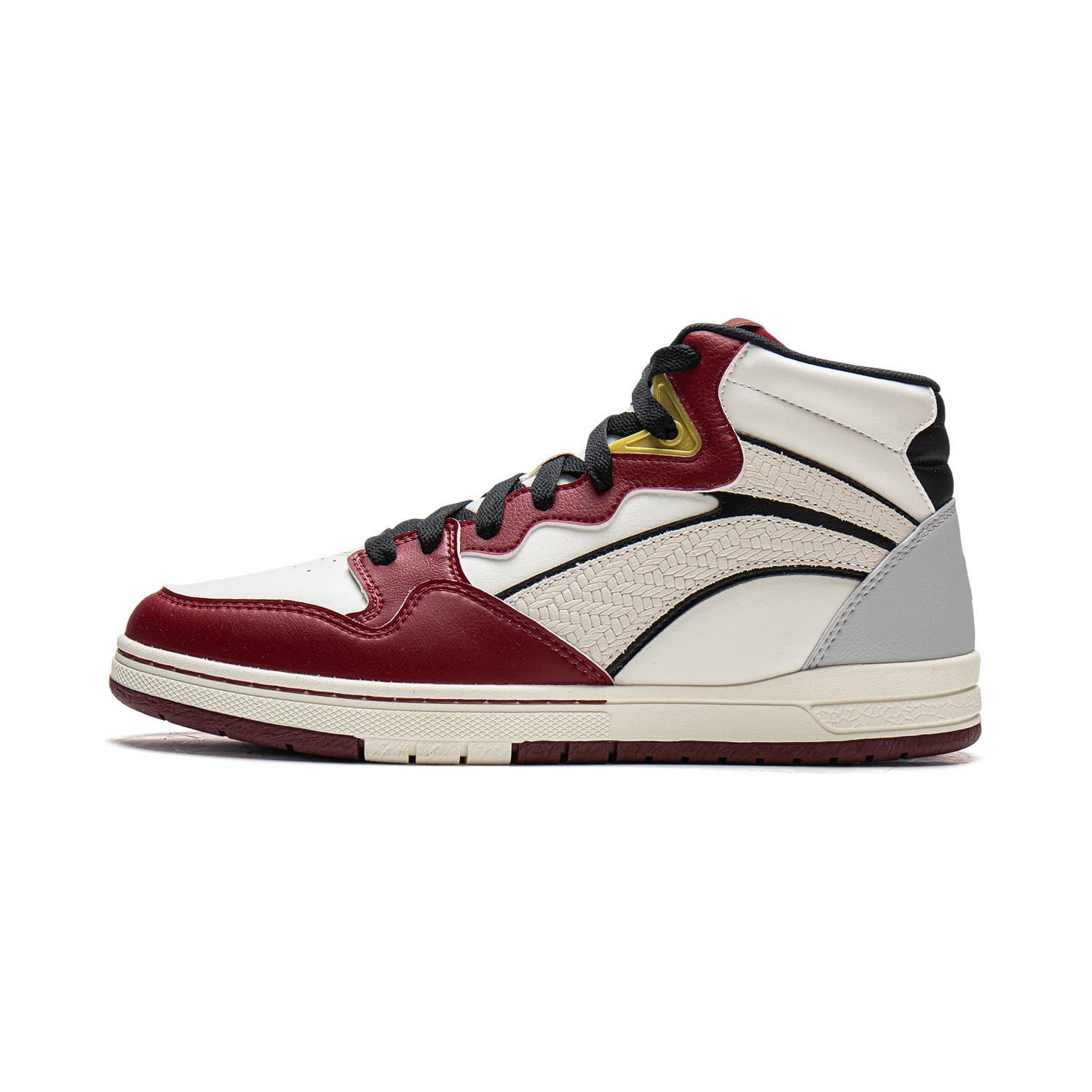 Li Ning Weiwupro S Mid Модный тренд Универсальные Амортизирующие Износостойкие Высокие Кеды для Скейтбординга Унисекс кеды для скейтбординга AEPW001-1 41