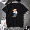 2023 Kreatives Teddy-Roboter-Print-T-Shirt Cooles Roboter-Grafik-Streetwear Damen Herren Lässiges Oversized-Tee Hip Hop Grunge-Tee Custom