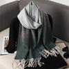 Fashion Ombre Gradient Tassel Scarf Women Soft Imitation Cashmere Shawl Warm Winter Neck Wrap City Streetwear Lady Fashion Gift