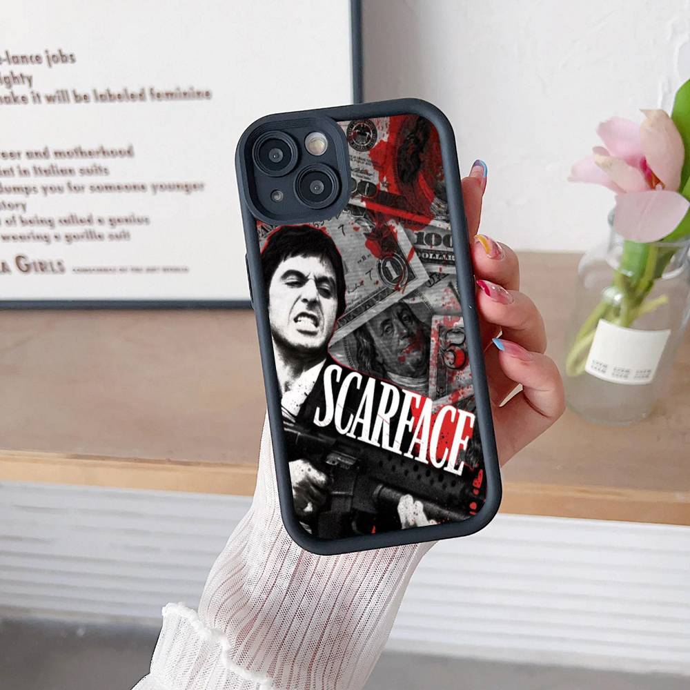 Classic S-Scarface Film Tony Phone Case For IPhone 16 15 14 Plus 13 12 11 17 Pro Max Pro Soft Cover