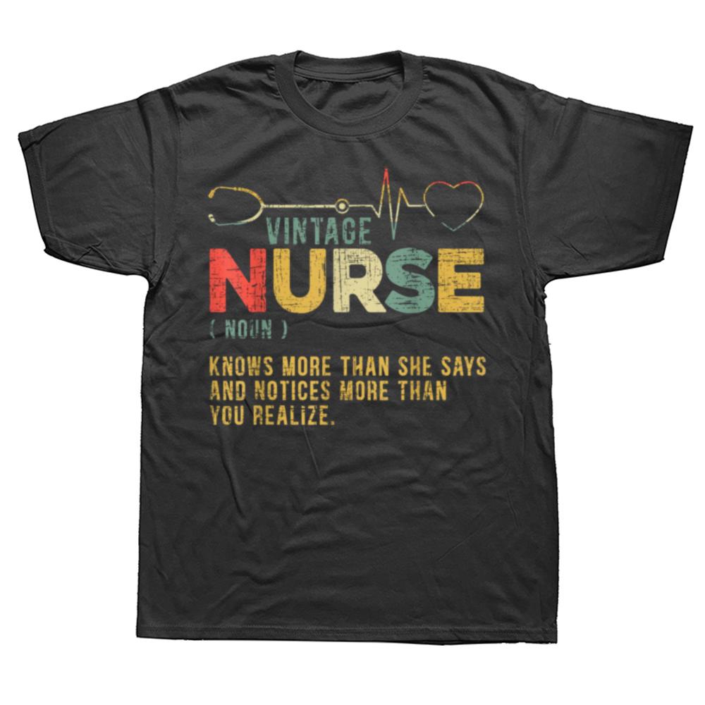 Funny Nurse Halloween Skeleton Classic  Graphic T-shirts Men Women's Fashion Casual Tshirt 100% Cotton Loose Oversized T Shirt