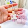 New product in stock Jasmine Rabbit Doll Pendant Acrylic Hanging Tag Blind Box Keychain French Floral Afternoon Tea Rabbit