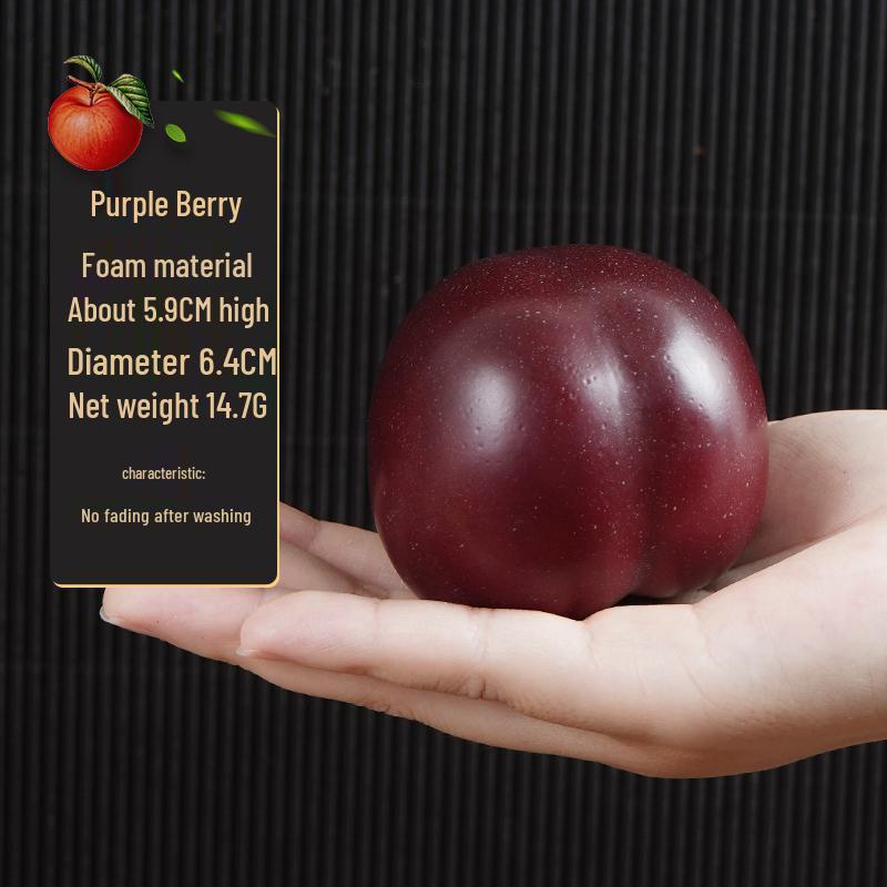 Plastic Apple Fruit and Vegetable Teaching Aid Prop Figurine for Early Education Display