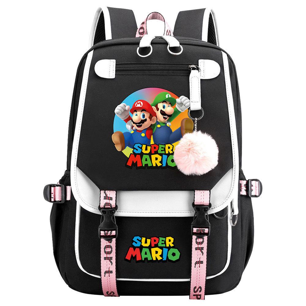 Super Printed Usb Teen Student School Bag Men S And Women S Casual Webbing Flip Backpack Backpack