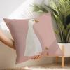 Cartoon Goose Floral Pillow Case Short Plush Print Cushion Cover Square Throw Pillow Covers Sofa Home Decor