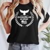 Women's Casual Printed T-Shirt Round Neck Pullover Short Sleeve Top
