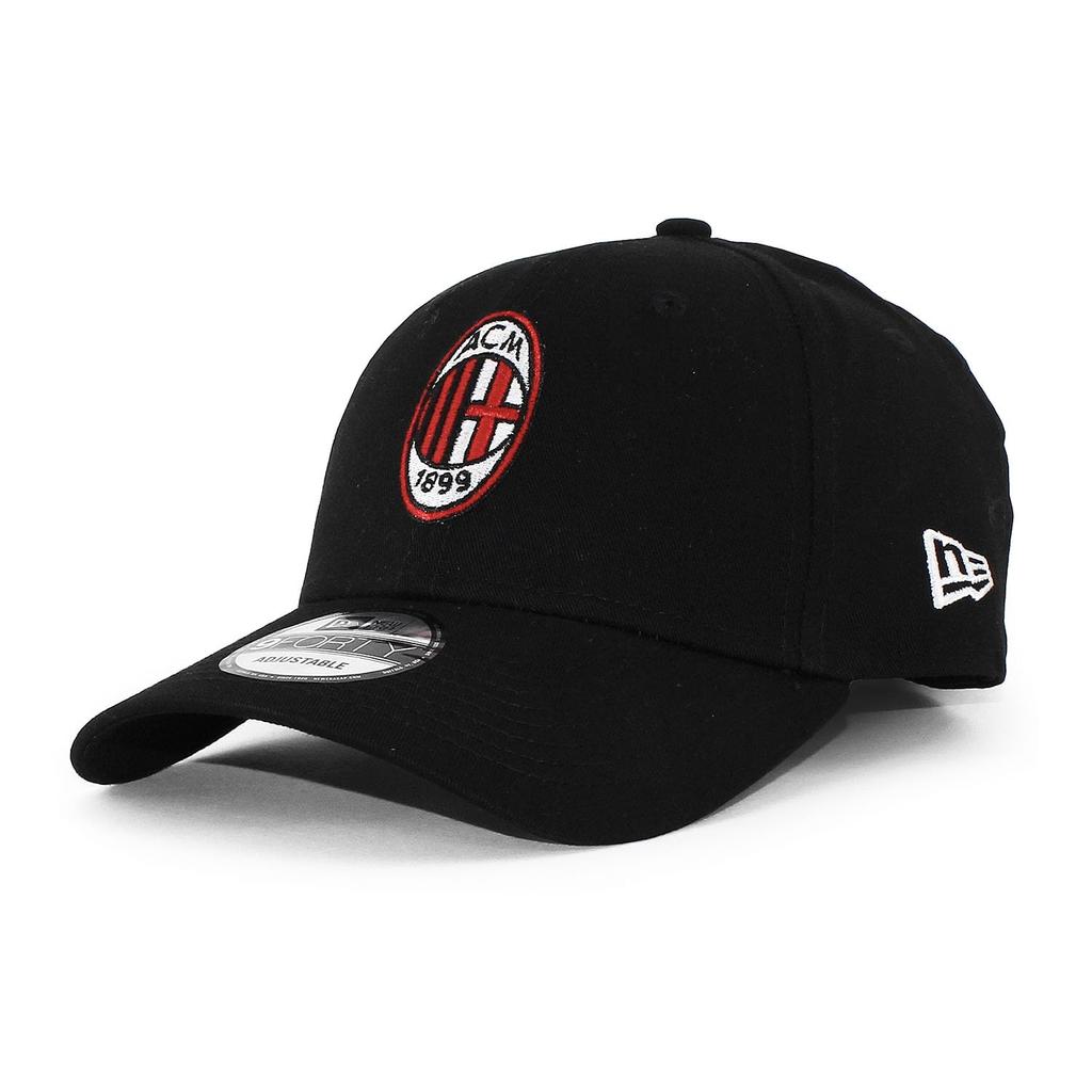 [New Era] EU Limited Cap 9FORTY Strapback AC Milan SERIA A CORE STRAPBACK CAP AC MILAN Serie A Black Hat 940 [Used]
