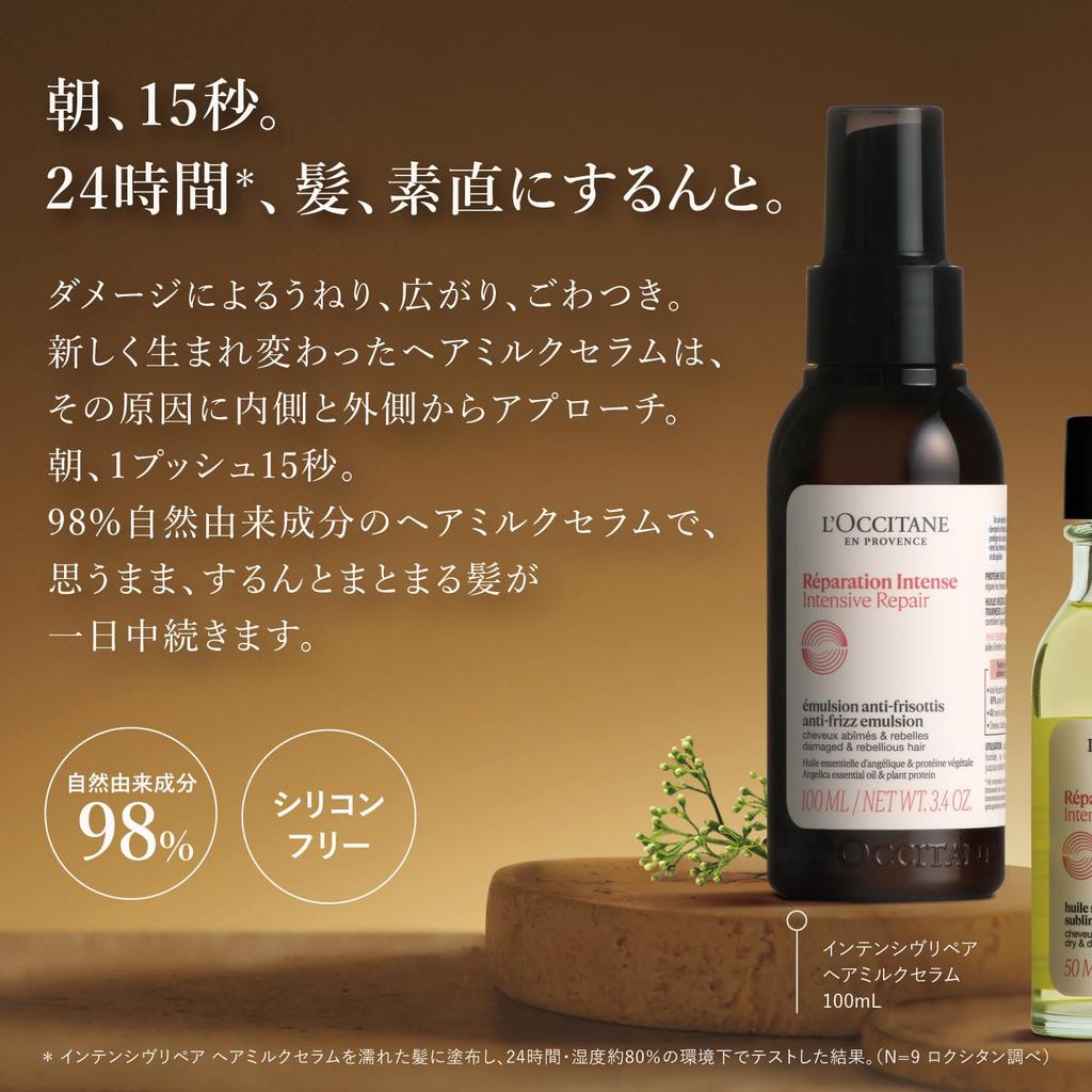 Intensive Reparatur Haar-Milch 100ml Haarpumpe Beliebt für Feuchtigkeitspflege bei geschädigtem Haar Aromatisches Kräuter Das reparierende Haar-Milch-Serum wurde neu gestaltet mit einem