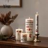 Holiday Crafting Accessories Christmas Candle Transfer Stickers, DIY Craft Supplies, Waterproof Water Decals for Candles Decorative Making And Festive