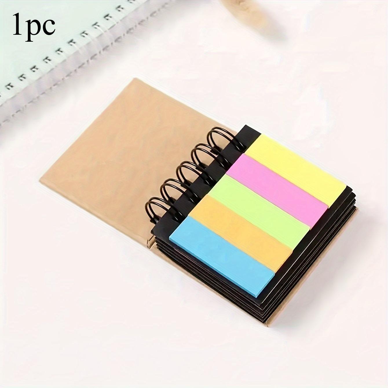 

1pc Kraft Paper Sticky Notes Advertising Gift Notepad Fluorescent Color Set Sticky Notes Combination Journal Supplies