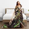 Zoros Vintage Tattoo Ornament Art Flannel Blanket Autumn Warm Throw Blanket for Kids Living Room Comfortable Sofa Bed Cover