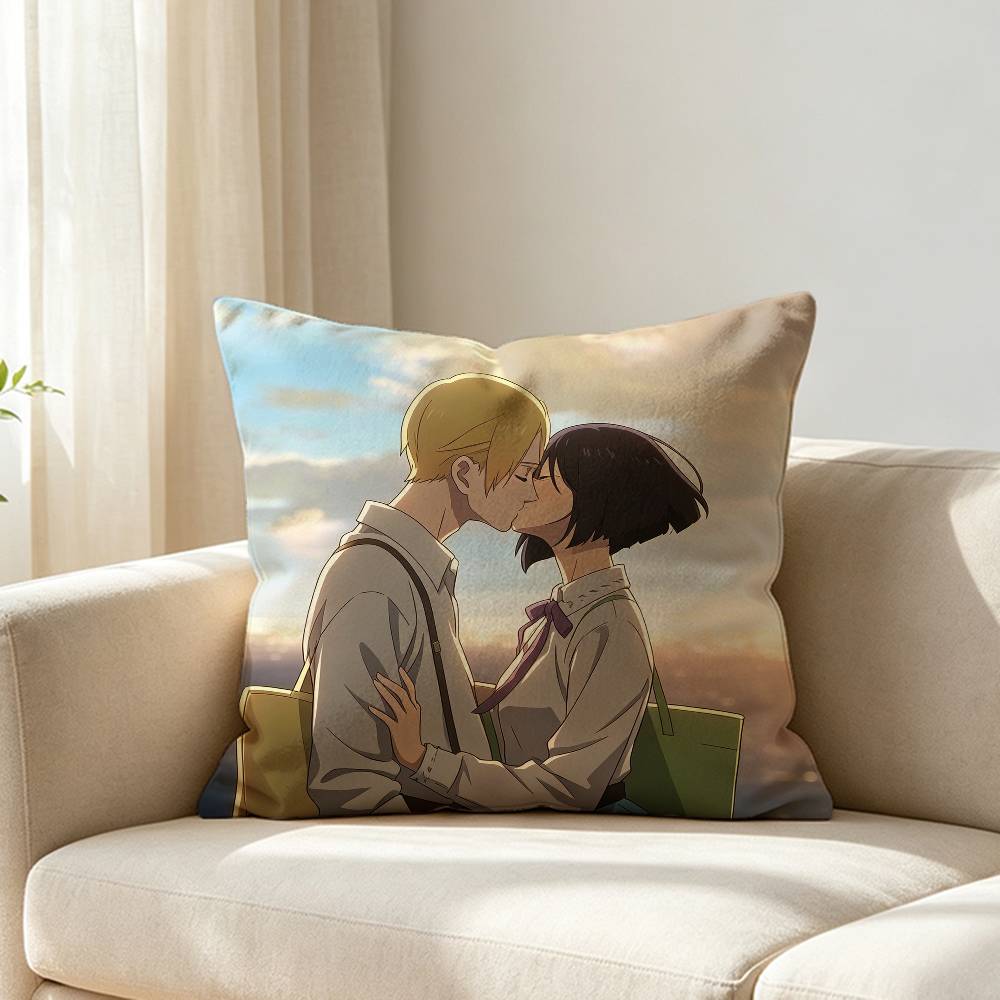 LOVE K-Kit and L-Lili Customizable Square Cushion Cover Double Sided Print Pillow Case