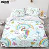 Cartoon Rainbow Unicorn Bedding Set Unicorn Sets Single Double Queen Twin Full Size Duvet Cover Kid Girls Child Soft Duvet Cover