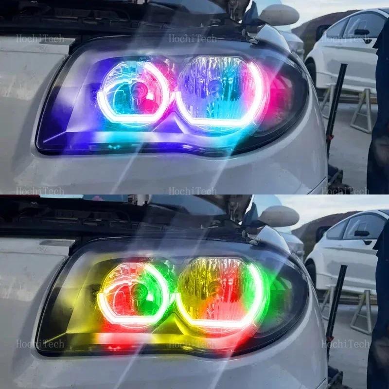 M4 Style LED Angel Eyes Bulb Ring with turn signal For BMW 1 Series E81 E82 E87 E88 Flowing DRL Multi-colored App control