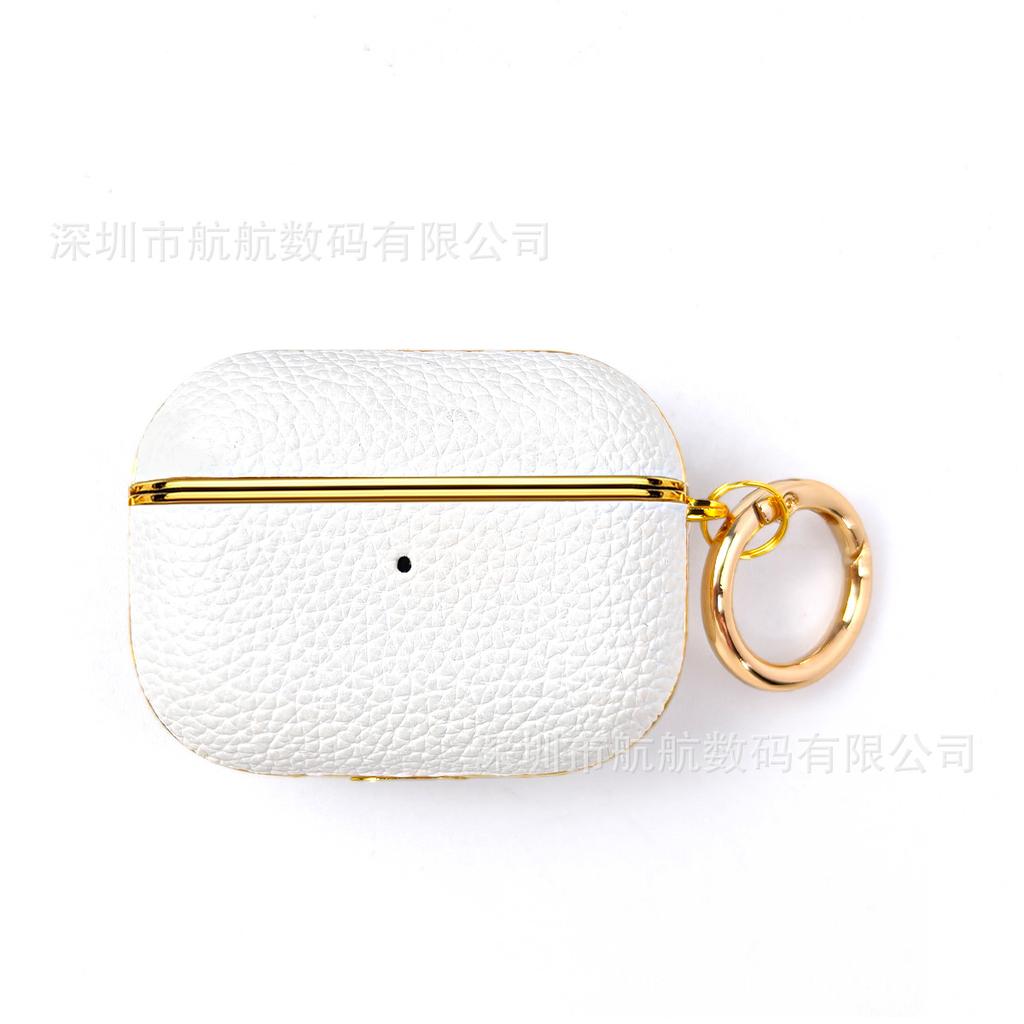 High-value lychee pattern sticker Airpodspro1 Apple Bluetooth headset protective case all-inclusive pro1 anti-drop 1st generation