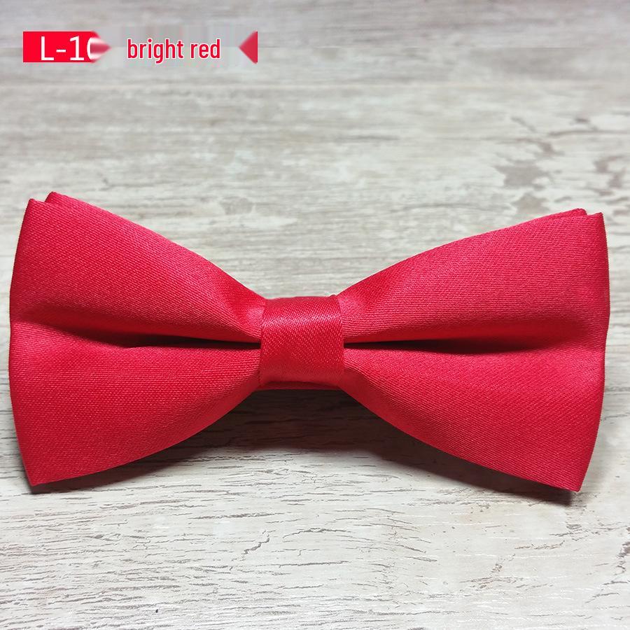 Men's Solid Two-Color Korean Style Bow Tie for Professional Wear
