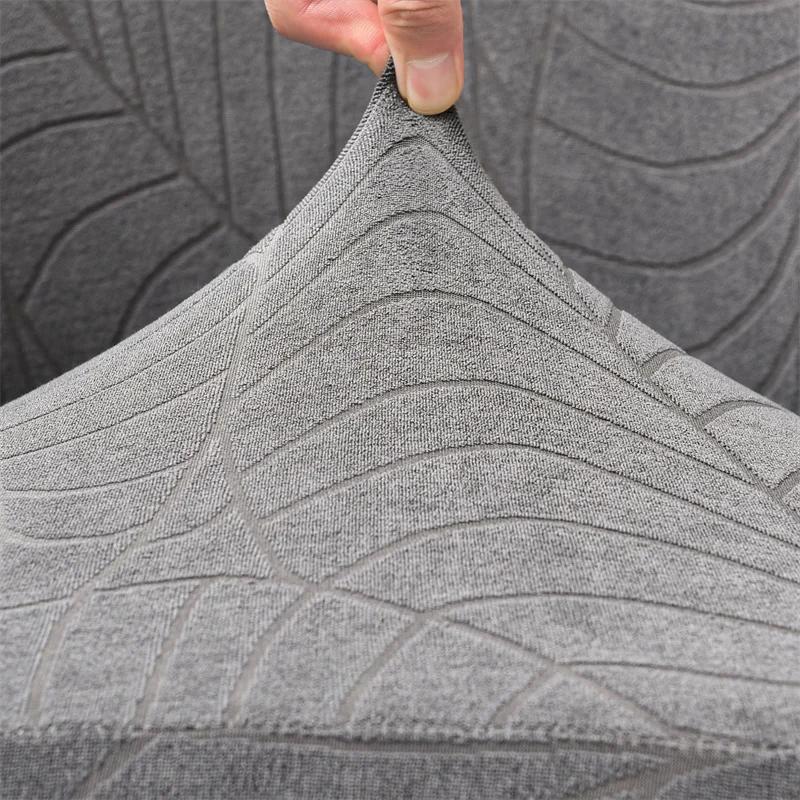 2pcs/Set Elastic Club Chair Cover Leaves Jacquard Tub Chair Slipcovers Stretch Single Sofa Covers with Seat Cushion Covers Study