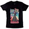 David Bowie Embellished T-Shirt Moonage 11 Fade OFFICIAL NEW