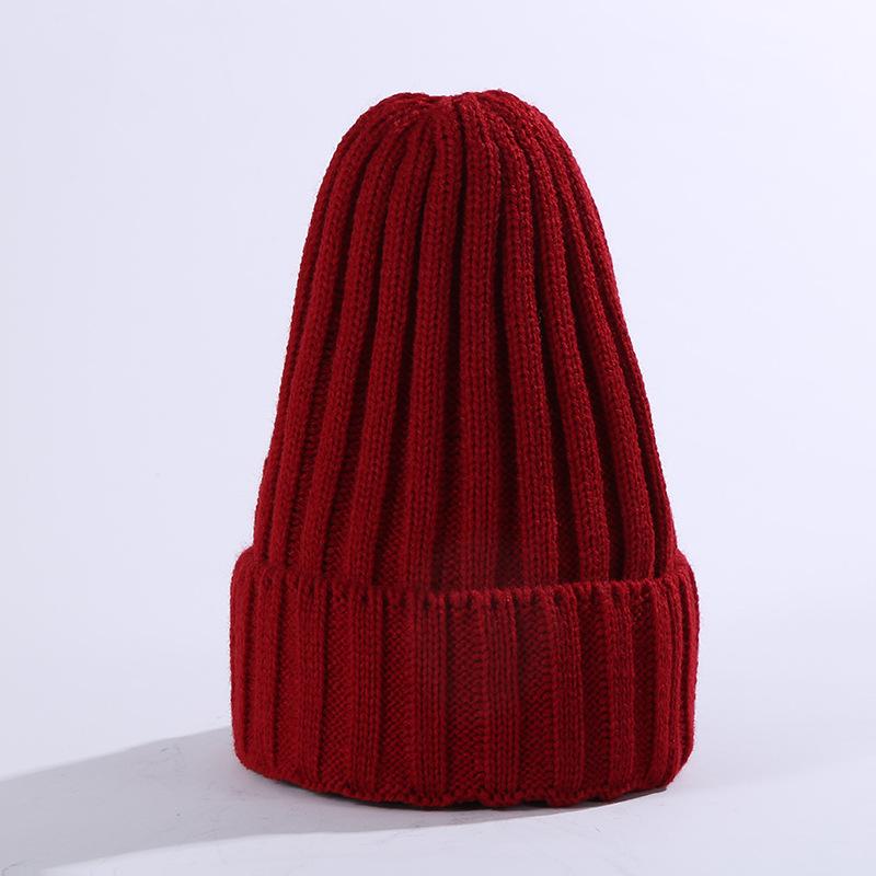 New Winter Women Pointy Knitted Hat Outdoor Unisex Warm Skullies Beanies Cap Casual Solid Color Ski Caps Hip Hop Beanie Hats