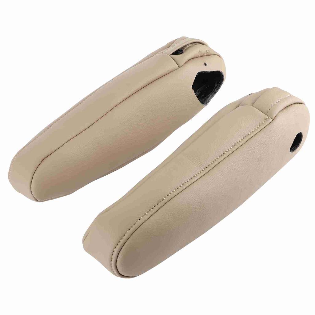 2Pcs Car Seat Armrest Synthetic Leather Cover for Lexus RX 300 330 350 2003?2009Beige