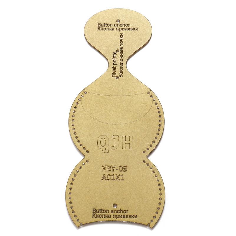 1 Stück Handgefertigte Premium Acryl-Schablone, DIY Mini-Geldbörsenherstellung Leder-Schablone Werkzeug, Erstellen von Münzbörsen-Form Zubehör