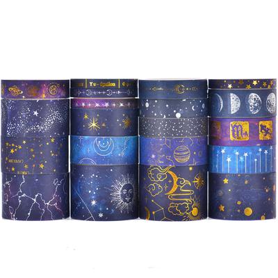 Songdao Starry Sky Masking Tape Set Milky Way Design Washi Tape Style DIY Crafts 20-Roll - - - Women's - Packaging,