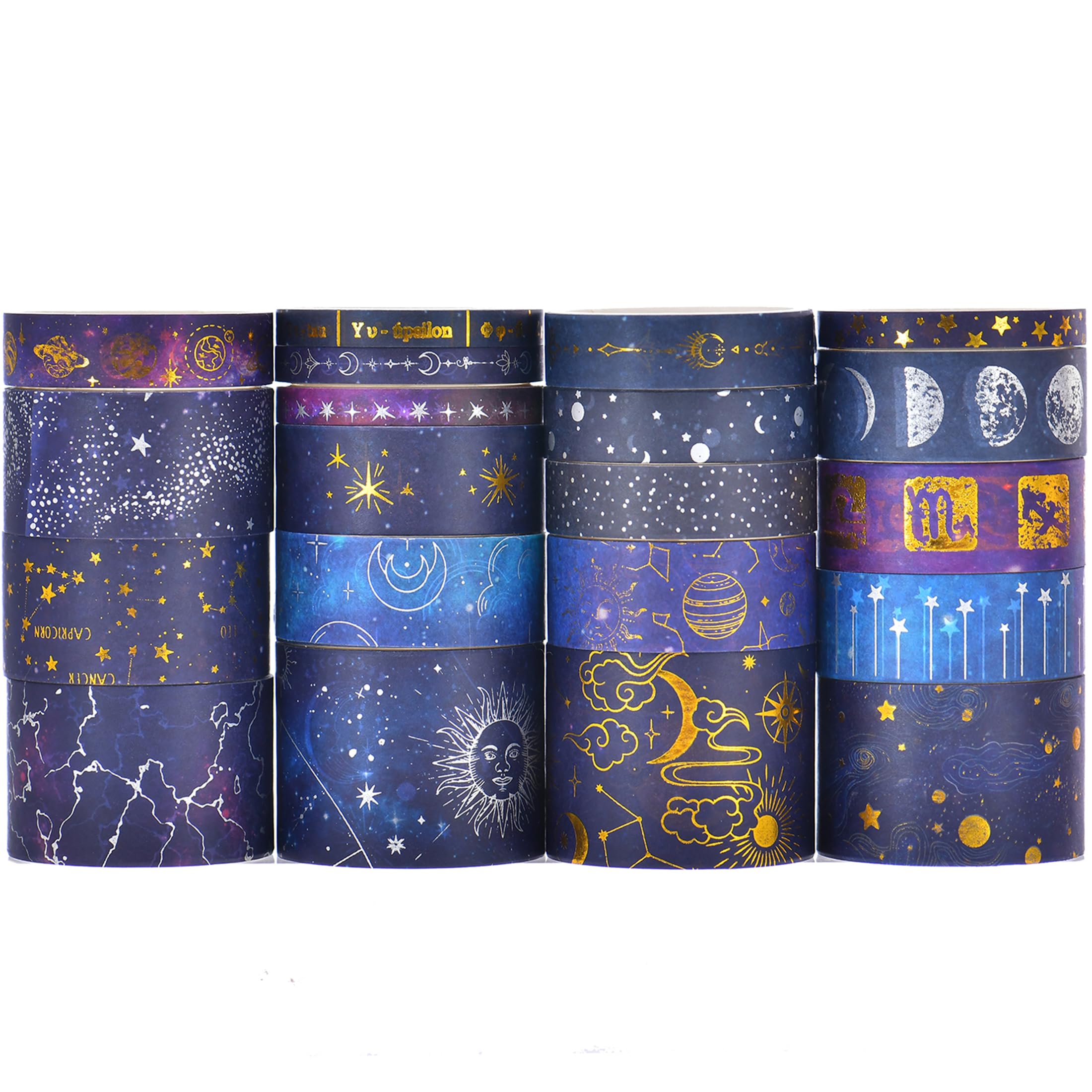 

Songdao 20 рулонов Маскировочная лента Звездное небо Млечный Путь Васи для набора для поделок своими руками, Лента, Женский стиль, Упаковка,